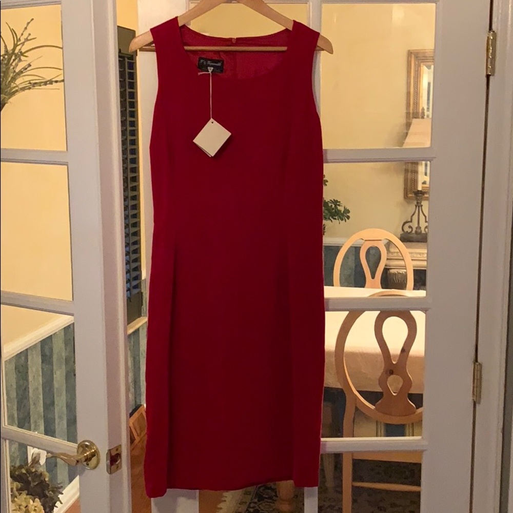 F. by Faconnable Lady beautiful red velvet dress